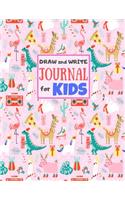 Draw and Write Journal for Kids: Cute Unicorn Matte Cover Design for Drawing, Creative Writing, Doodling, Creating Your Own Story, Illustration Book and Diary (Perfect Gift for Kids