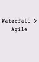 Waterfall > Agile
