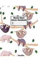 Blank Sheet Music Notebook: Easy Blank Staff Manuscript Book Large 8.5 X 11 Inches Musician Paper Wide 12 Staves Per Page for Piano, Flute, Violin, Guitar, Trumpet, Drums, Cell