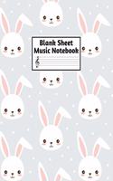 Blank Sheet Music Notebook