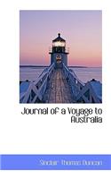 Journal of a Voyage to Australia