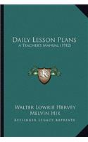 Daily Lesson Plans