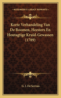 Korte Verhandeling Van De Boomen, Heesters En Houtagtige Kruid-Gewassen (1789)