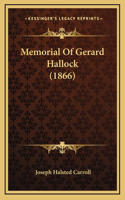 Memorial Of Gerard Hallock (1866)