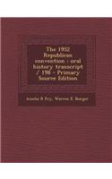 The 1952 Republican Convention