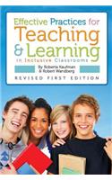 Effective Practices for Teaching and Learning in Inclusive Classrooms