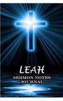 Leah Sermon Notes Journal