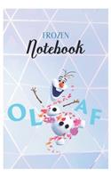 Frozen Notebook: Disney Frozen Elsa Anna Olaf Holiday Magic Disney Frozen Blank Ruled Elsa Princess Frozen Notebook for Girls with 120 Pages of 6in x 9in Blank Paper