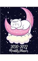 2020-2022 Monthly Planner: Sweet Cat, 36 Months Appointment Calendar, Agenda Schedule Organizer Logbook, Business Planners and Journal With Holidays and inspirational Quotes