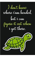 I don't know where I'm headed...