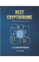 Best Cryptograms: Cryptograms Puzzle, Cryptoquote Puzzles, Cryptograms Books, Cryptograms Puzzle Books