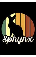 Sphynx: Vintage Sphynx Cat Owner Lined Notebook Journal Diary 6x9