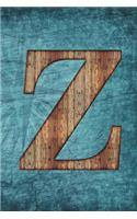 Monogrammed Notebook - Z: Initial Z Notebook - Vintage Scrapbooking Steampunk Tall Ship Design (6"x9" Blank Journal A5 150 pages)(26 Monogrammed Notebooks & Journals)