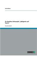 Zu Goethes Schauspiel 