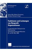 Funktionen und Leistungen von Nonprofit-Organisationen