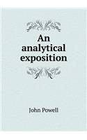 An analytical exposition: (English)