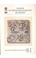 Annales Du Service Des Antiquités de l'Egypte: Vol. 81