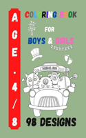 Coloring Book for Boys and Girls: Kids Coloring Activity