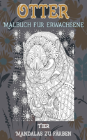 Malbuch für Erwachsene - Mandalas zu färben - Tier - Otter