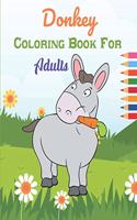 Donkey Coloring Book For Adults