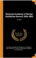 National Academy of Design Exhibition Record, 1826-1860