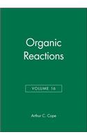 Organic Reactions, Volume 16