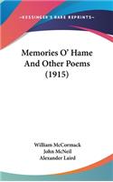 Memories O' Hame And Other Poems (1915)