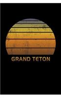 Grand Teton: National Park Wide Ruled Notebook Paper For Work, Home Or School. Vintage Sunset Note Pad Journal For Family Vacations. Travel Diary Log Book For Ad