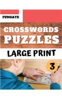 Crosswords Puzzles: Fungate Crosswords Easy Magic Quiz Books Game for Adults Large Print