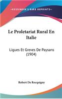 Le Proletariat Rural En Italie