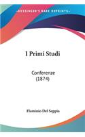 I Primi Studi: Conferenze (1874)