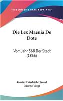 Die Lex Maenia de Dote