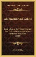 Ansprachen Und Gebete