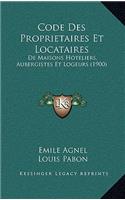 Code Des Proprietaires Et Locataires