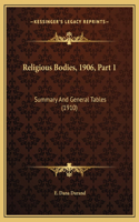 Religious Bodies, 1906, Part 1: Summary And General Tables (1910)