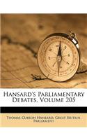Hansard's Parliamentary Debates, Volume 205