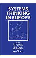 Systems Thinking in Europe