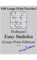 Hoffman's Easy Sudoku (Large Print Edition)