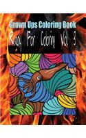 Grown Ups Coloring Book Ready For Coloring Vol. 3 Mandalas