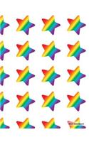 Blank Sketchbook - Rainbow Stars
