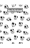 Puppy Isometric Graph Paper Notebook