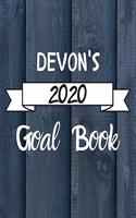 Devon's 2020 Goal Book: 2020 New Year Planner Goal Journal Gift for Devon / Notebook / Diary / Unique Greeting Card Alternative