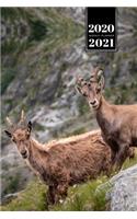 Goat Farmer Farming Herder Goatherd Week Planner Weekly Organizer Calendar 2020 / 2021 - Look from Mountain