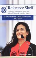 Reference Shelf: Representative American Speeches, 2017-2018