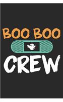 Boo Boo Crew: Halloween blank journal pages for all horror fans - 120 pages for vampires, ghouls, witches and zombies - 6x9" inches