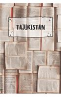 Tajikistan: Ruled Travel Diary Notebook or Journey Journal - Lined Trip Pocketbook for Men and Women with Lines