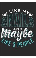 Schnecke Notizbuch: Schnecke Notizbuch die Perfekte Geschenkidee für Tierliebhaber und Schnecken Freunde. Das Taschenbuch hat 120 weiße Seiten mit Punktraster die dich 