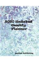 2020 Undated Weekly Planner