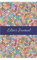 Elsie's Journal: Cute Personalized Name College-Ruled Notebook for Girls & Women - Blank Lined Gift Journal/Diary for Writing & Note Taking