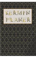 Terminplaner: für das Jahr 2020 - Planer, Taschenkalender für Januar bis Dezember - Studienplaner mit goldener Schrift und schwarz gold Hintergrund - Plane, Organ